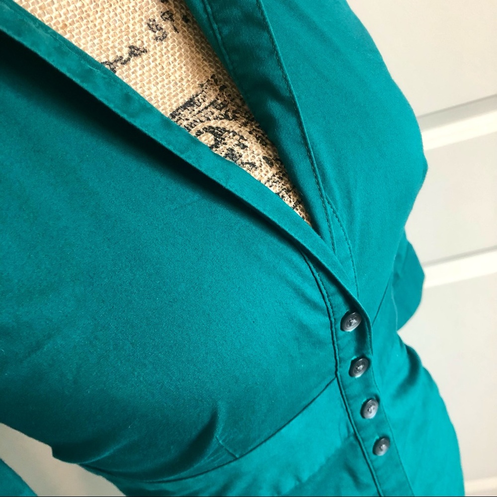 Fitted Hot Mama Button Up Shirt Dress - Picture 3 of 4